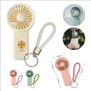 Rechargeable Mini Handheld Fan with Lanyard